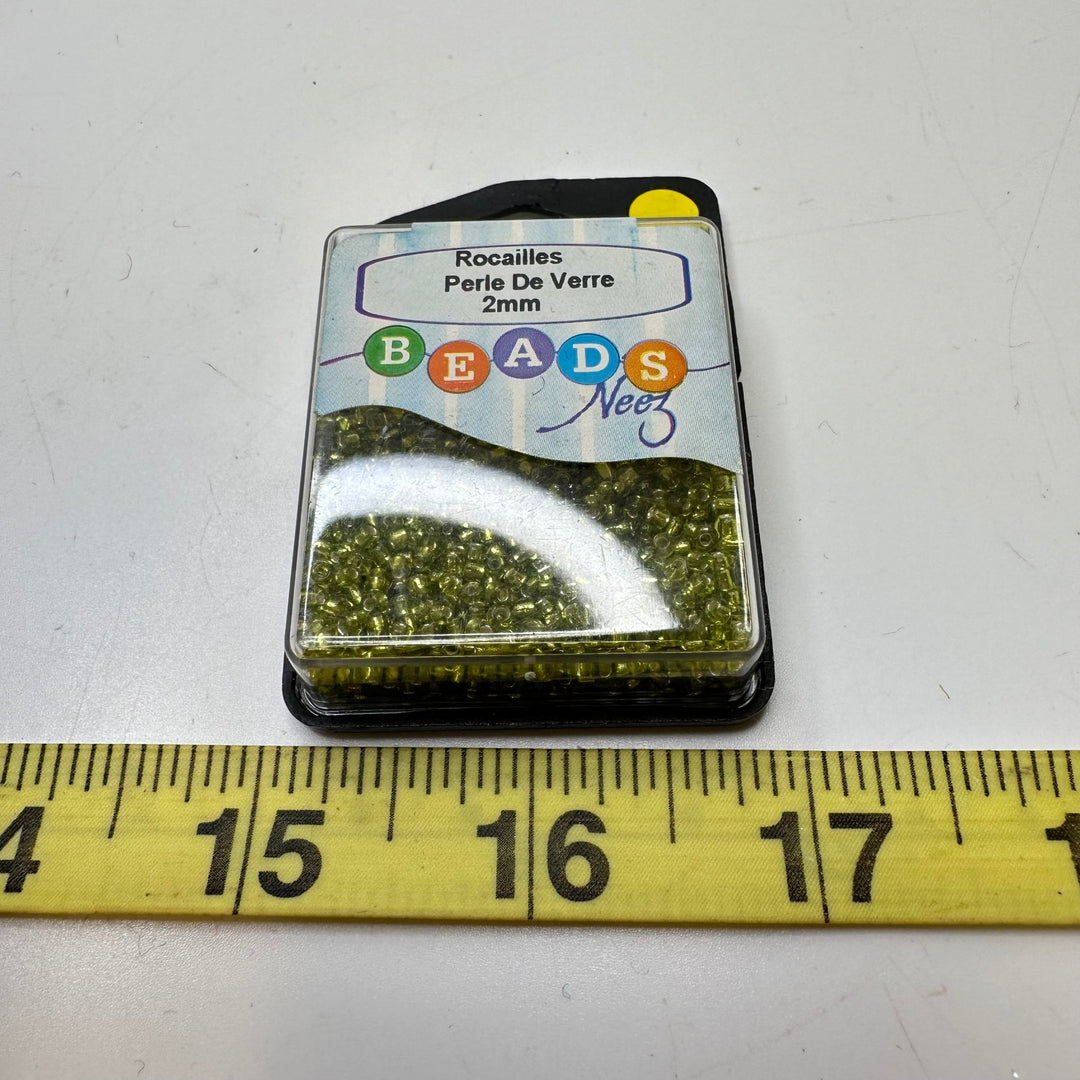Seed Beads - Light Green/Yellow - 250 Pack - True Deadstock supplies Fabric by private - Sustainable Textile | FABCYCLE