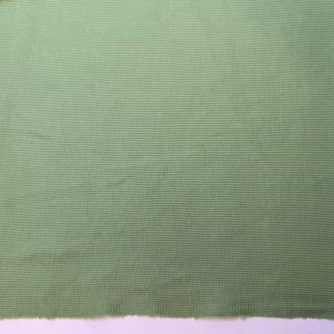 Seedling Sprouts - Waffle Knit Cotton Knit - Mint Green - 2.5M Bundle - True Deadstock fabric Fabric by private - Sustainable Textile | FABCYCLE