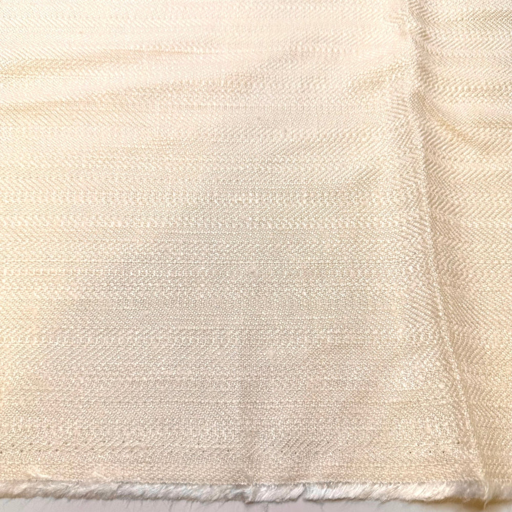 Seeds Floating In The Wind - Twill Weave Cotton Blend Woven - Cream - 2.6M Bundle - True Deadstock fabric Fabric by private - Sustainable Textile | FABCYCLE