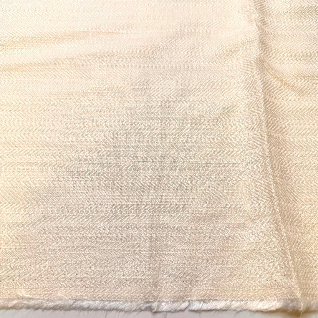 Seeds Floating In The Wind - Twill Weave Cotton Blend Woven - Cream - 2.6M Bundle - True Deadstock fabric Fabric by private - Sustainable Textile | FABCYCLE