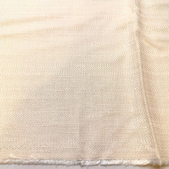 Seeds Floating In The Wind - Twill Weave Cotton Blend Woven - Cream - 2.6M Bundle - True Deadstock fabric Fabric by private - Sustainable Textile | FABCYCLE