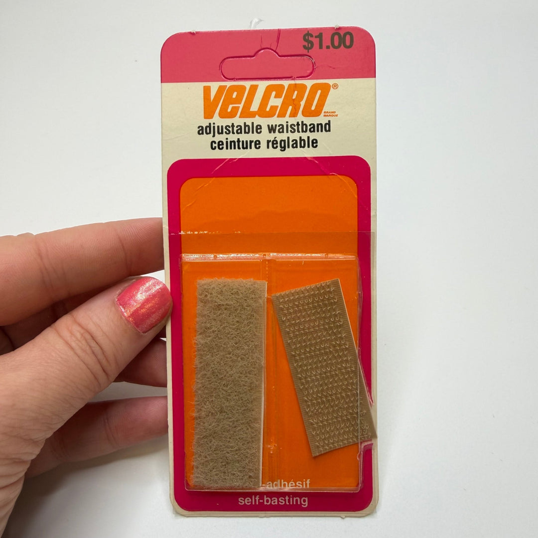 Self Basting Velcro - Beige - Individual - True Deadstock supplies Fabric by private - Sustainable Textile | FABCYCLE