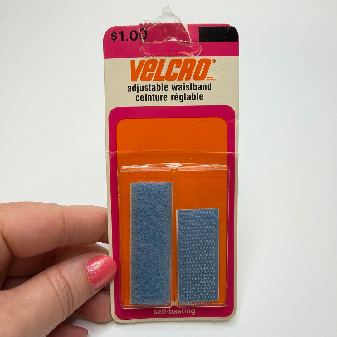 Self Basting Velcro - Blue - Individual - True Deadstock supplies Fabric by private - Sustainable Textile | FABCYCLE