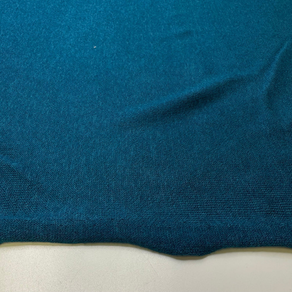 Self Care Day - Rayon/Cotton Knit - Blue/Teal - Bundles - True Deadstock fabric Fabric by private - Sustainable Textile | FABCYCLE