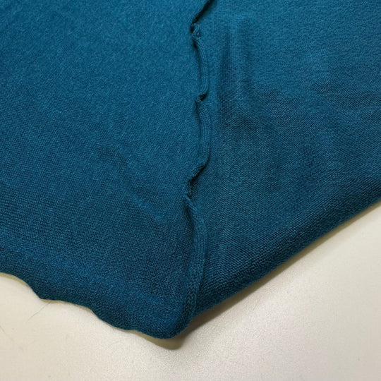 Self Care Day - Rayon/Cotton Knit - Blue/Teal - Bundles - True Deadstock fabric Fabric by private - Sustainable Textile | FABCYCLE