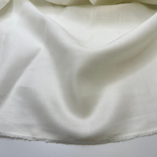 Sending Prayers - Vintage Linen Woven - White - Bundles - True Deadstock fabric Fabric by private - Sustainable Textile | FABCYCLE