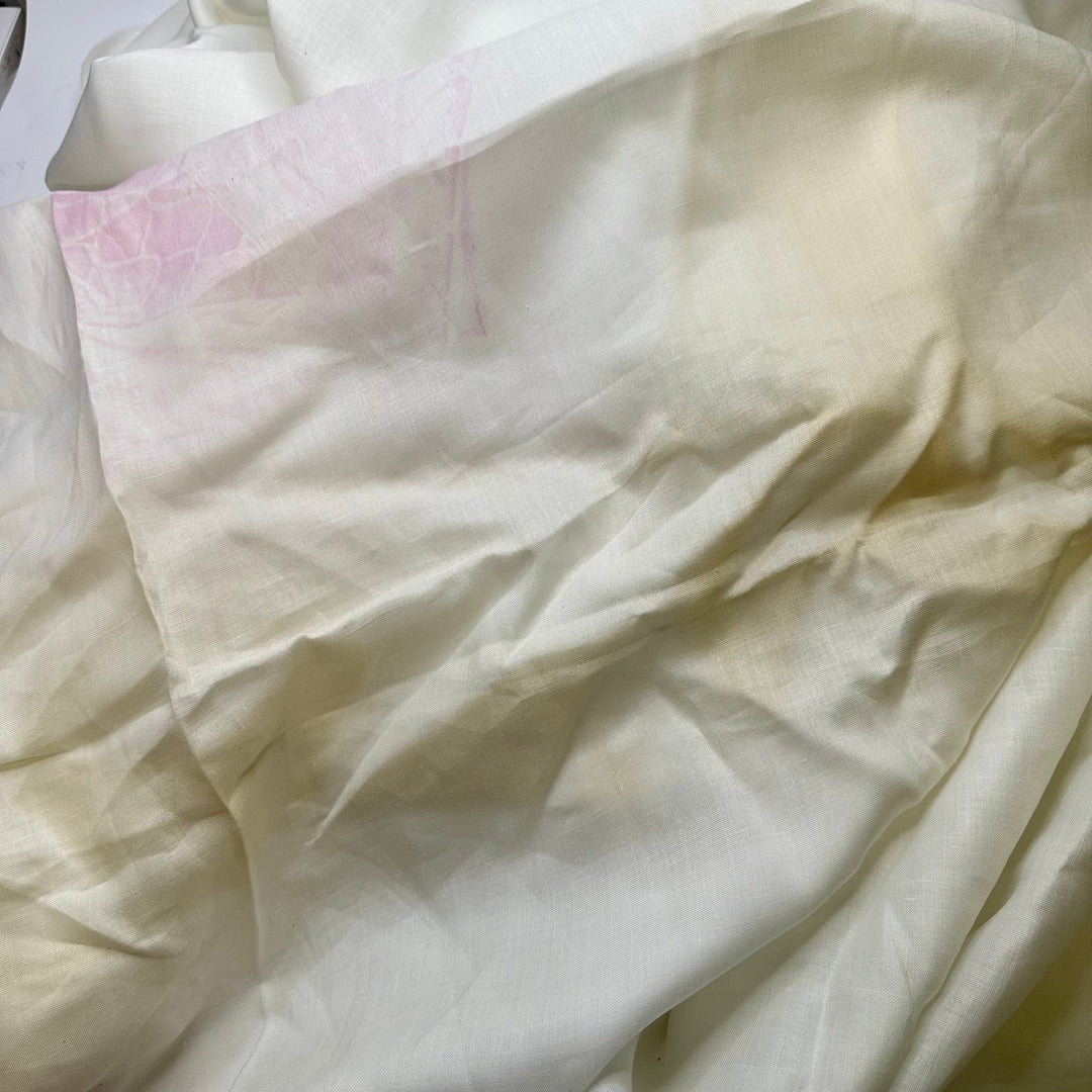 Sending Prayers - Vintage Linen Woven - White - Bundles - True Deadstock fabric Fabric by private - Sustainable Textile | FABCYCLE