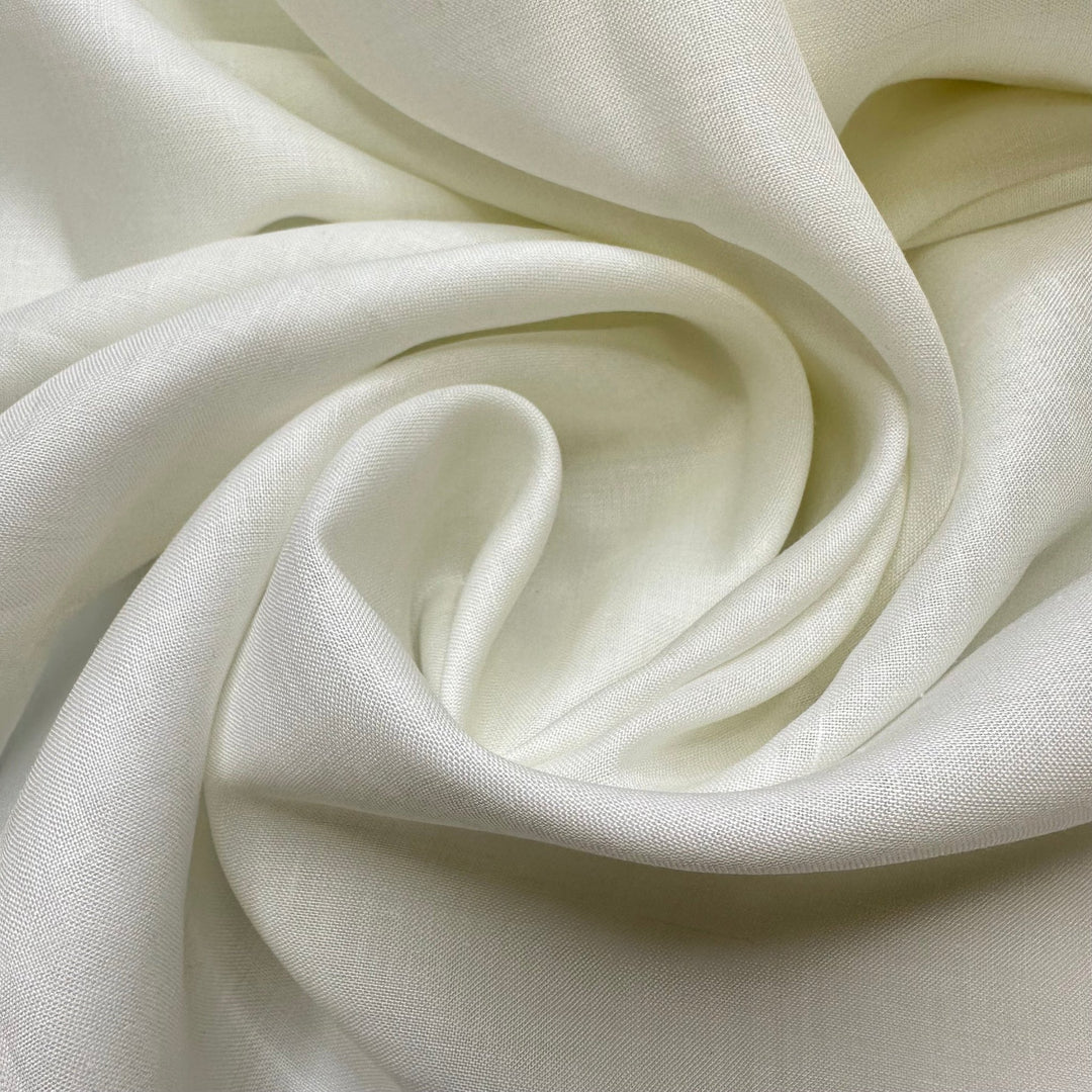 Sending Prayers - Vintage Linen Woven - White - Bundles - True Deadstock fabric Fabric by private - Sustainable Textile | FABCYCLE