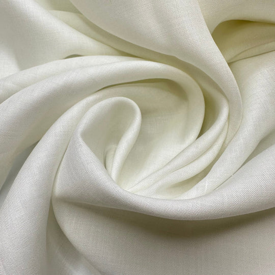 Sending Prayers - Vintage Linen Woven - White - Bundles - True Deadstock fabric Fabric by private - Sustainable Textile | FABCYCLE