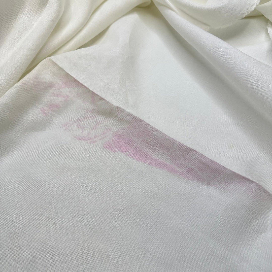 Sending Prayers - Vintage Linen Woven - White - Bundles - True Deadstock fabric Fabric by private - Sustainable Textile | FABCYCLE