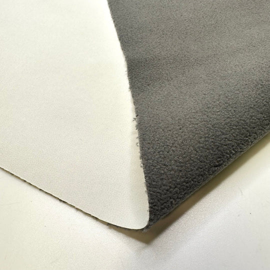 Sending Ripples Through The System - Soft Shell Fleece Nylon/Poly Knit - White/Grey - Bundles - True Deadstock fabric Fabric by private - Sustainable Textile | FABCYCLE