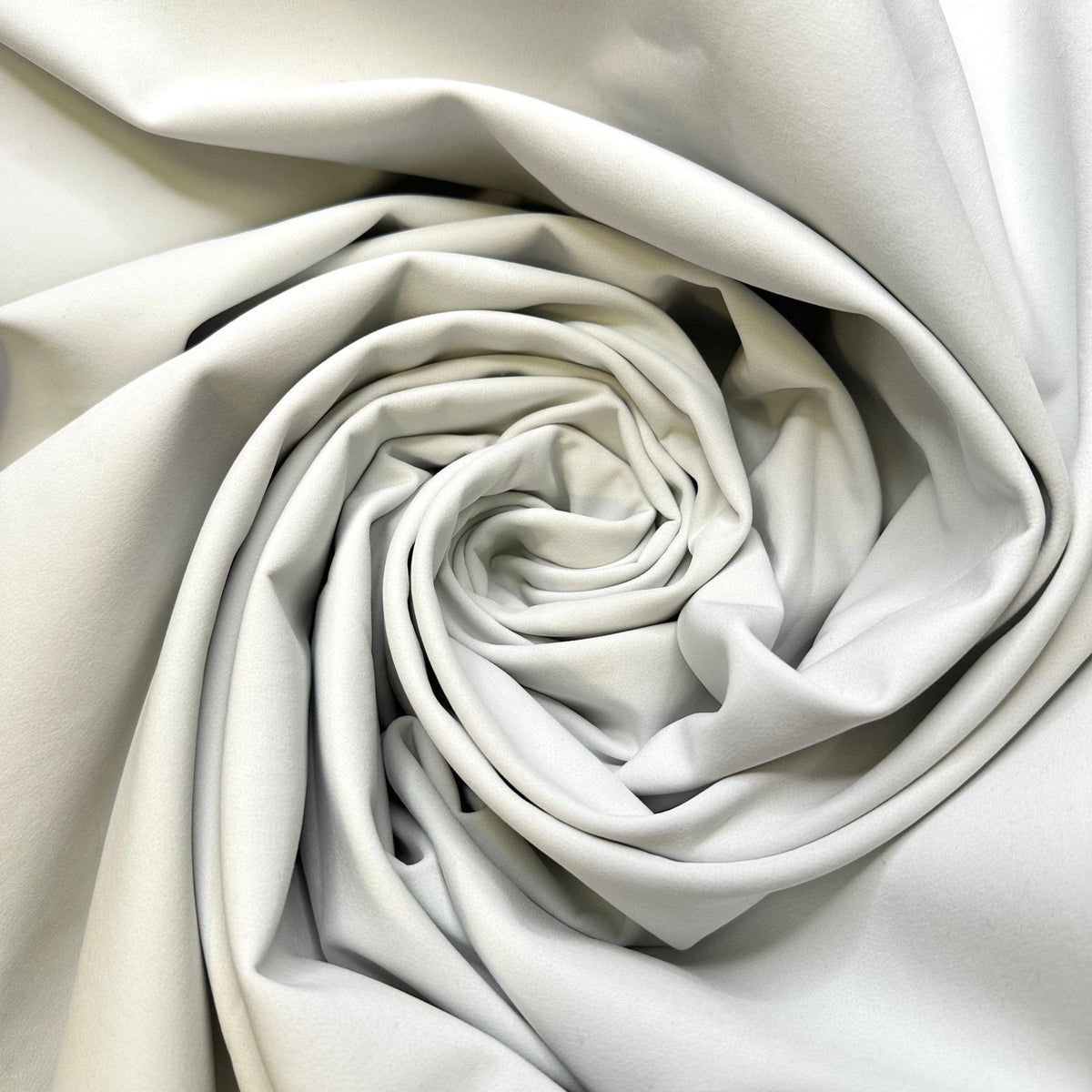 Sending Ripples Through The System - Soft Shell Fleece Nylon/Poly Knit - White/Grey - Bundles - True Deadstock fabric Fabric by private - Sustainable Textile | FABCYCLE