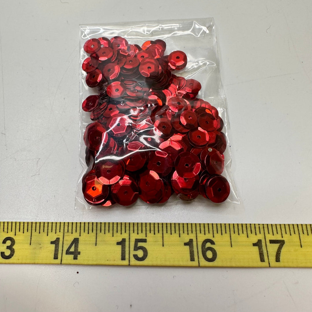 Sequins - Red - 250 Pack - True Deadstock supplies Fabric by private - Sustainable Textile | FABCYCLE