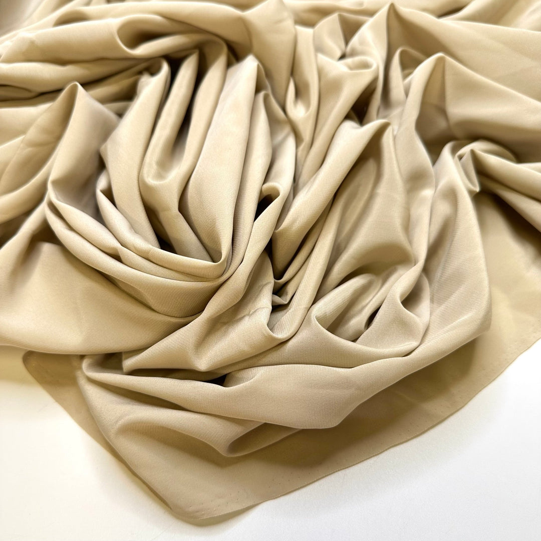 Serendipity - Polyester Blend Woven - Light Beige - 2M Bundle - True Deadstock fabric Fabric by private - Sustainable Textile | FABCYCLE