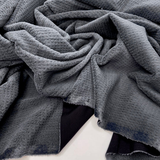 Serger Optional Fantasy - Softshell Poly/Nylon Woven - Black/Grey - 3M Bundle - True Deadstock fabric Fabric by private - Sustainable Textile | FABCYCLE