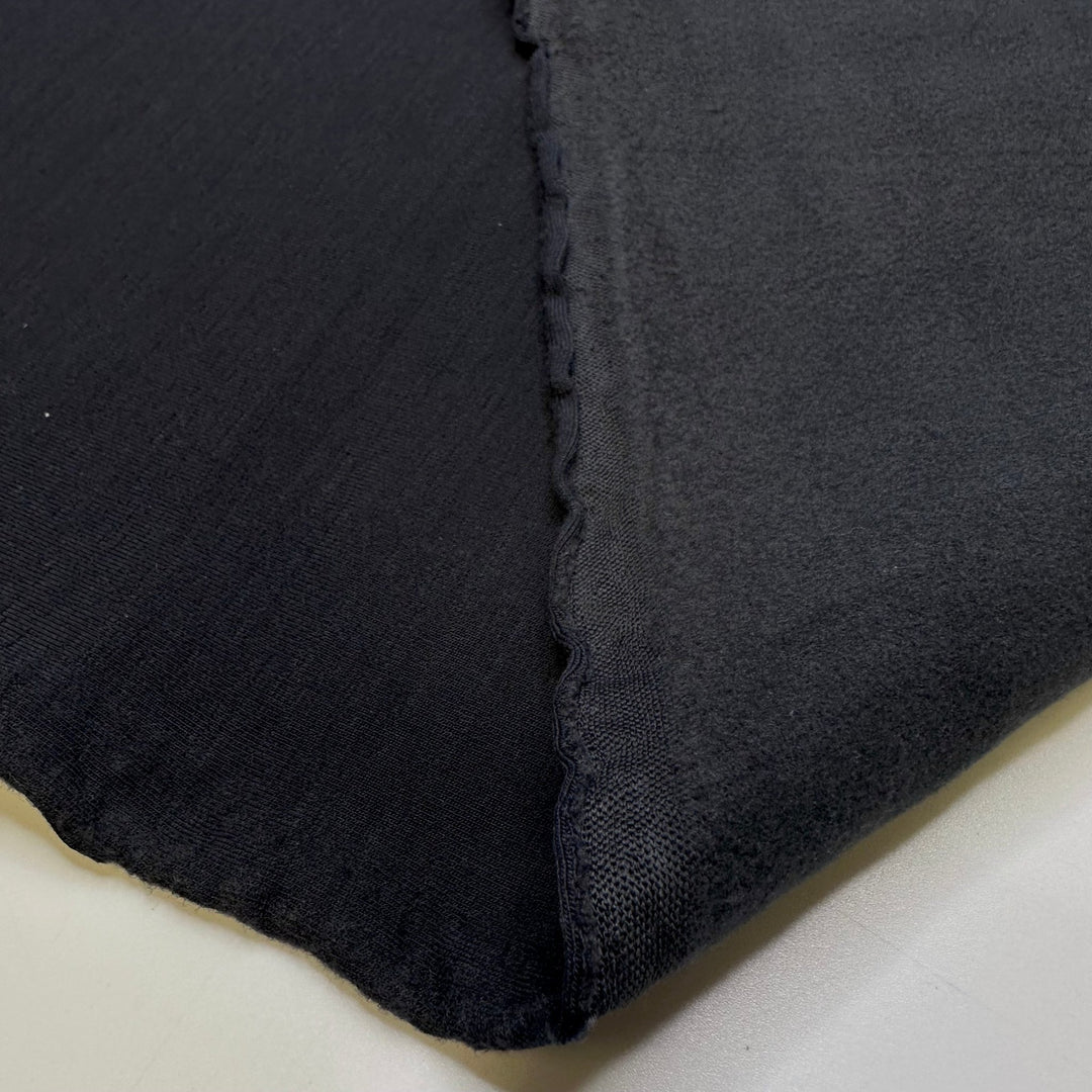 Serious Recovery Time - Polartec Jersey Fleece Polyester Blend Knit - Black - Bundles - True Deadstock fabric Fabric by private - Sustainable Textile | FABCYCLE