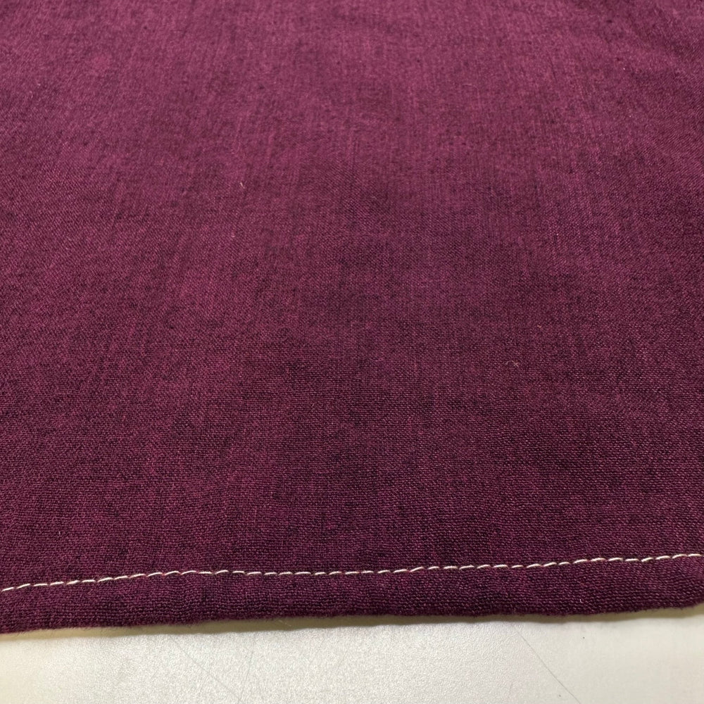 Serpent Crown - Crinkle Cotton Woven - Eggplant - 1.9M Bundle - True Deadstock fabric Fabric by private - Sustainable Textile | FABCYCLE