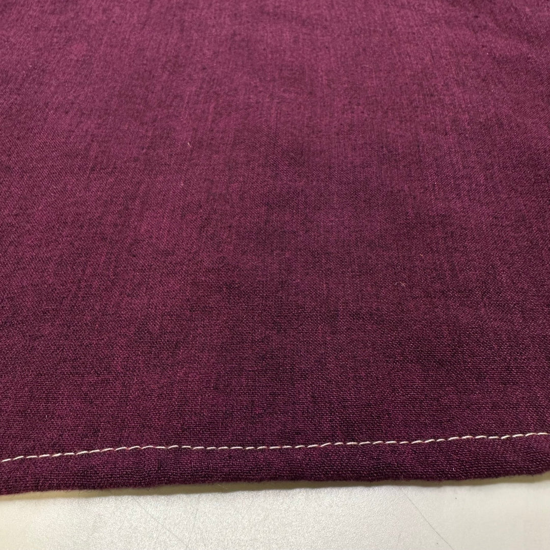 Serpent Crown - Crinkle Cotton Woven - Eggplant - 1.9M Bundle - True Deadstock fabric Fabric by private - Sustainable Textile | FABCYCLE
