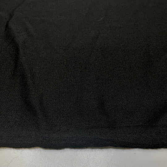 Setting My Alarm Just To Snooze It - French Terry Poly Knit - Black - 2M Bundle - True Deadstock fabric Fabric by private - Sustainable Textile | FABCYCLE