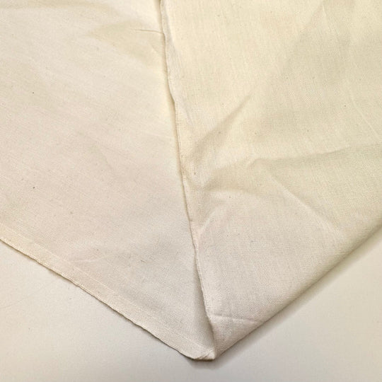 Setting The Picnic Table - Polyester Blend Woven - Light Cream - 1.1M Bundle - True Deadstock fabric Fabric by private - Sustainable Textile | FABCYCLE