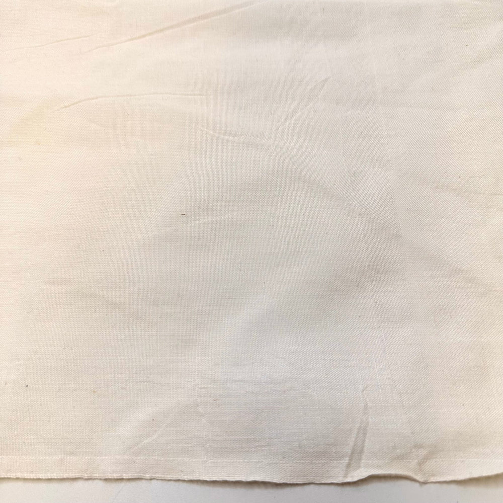 Setting The Picnic Table - Polyester Blend Woven - Light Cream - 1.1M Bundle - True Deadstock fabric Fabric by private - Sustainable Textile | FABCYCLE