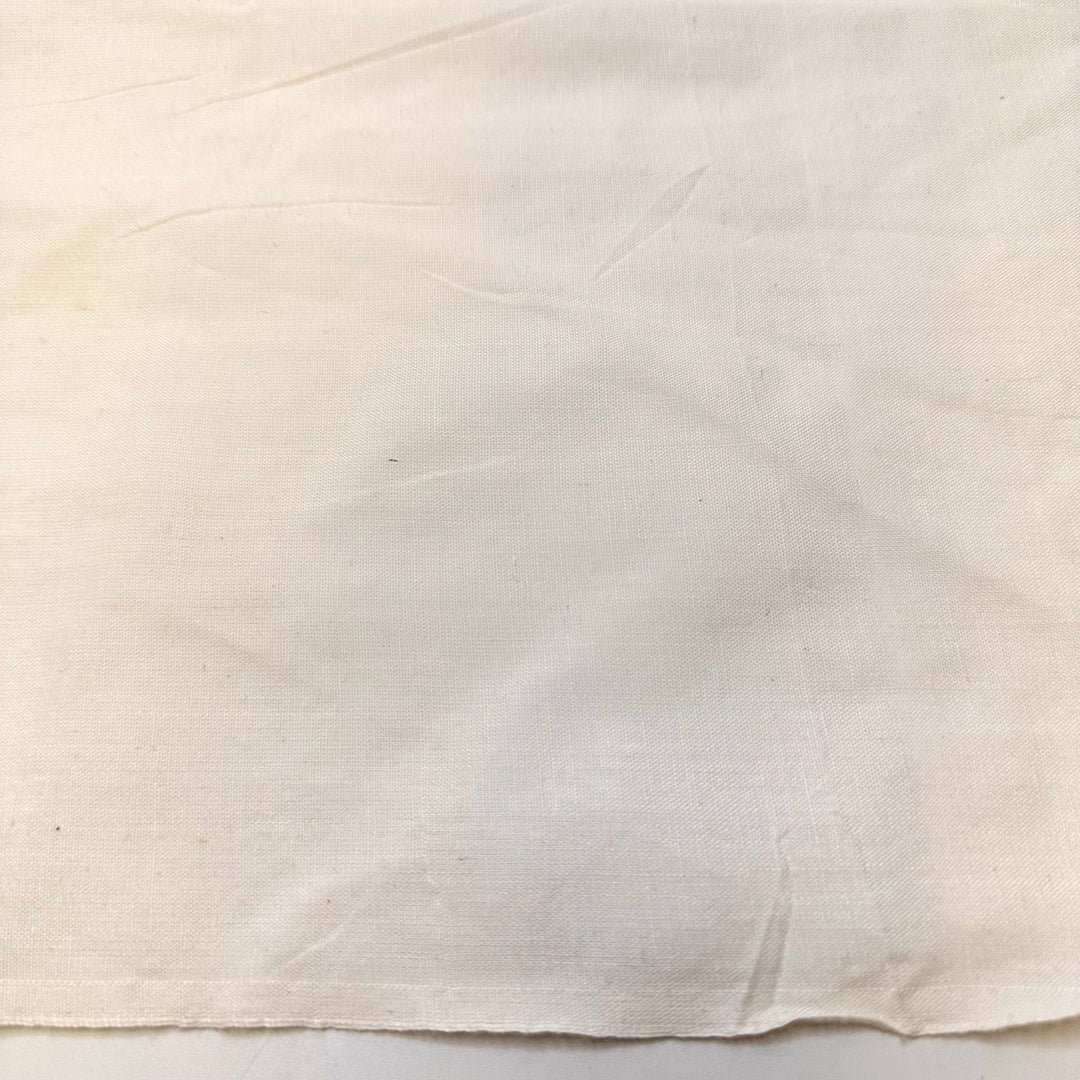 Setting The Picnic Table - Polyester Blend Woven - Light Cream - 1.1M Bundle - True Deadstock fabric Fabric by private - Sustainable Textile | FABCYCLE