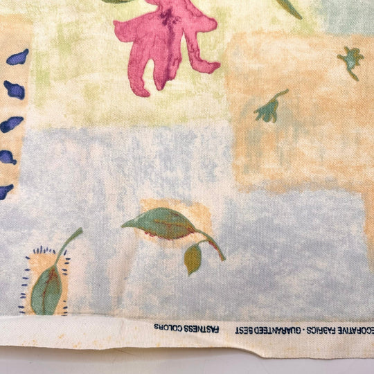 Setting Up The Kids Table - Cotton Woven - Light Multi Floral - 2.2M Bundle - True Deadstock fabric Fabric by private - Sustainable Textile | FABCYCLE