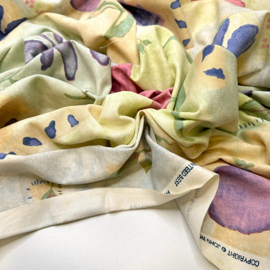 Setting Up The Kids Table - Cotton Woven - Light Multi Floral - 2.2M Bundle - True Deadstock fabric Fabric by private - Sustainable Textile | FABCYCLE