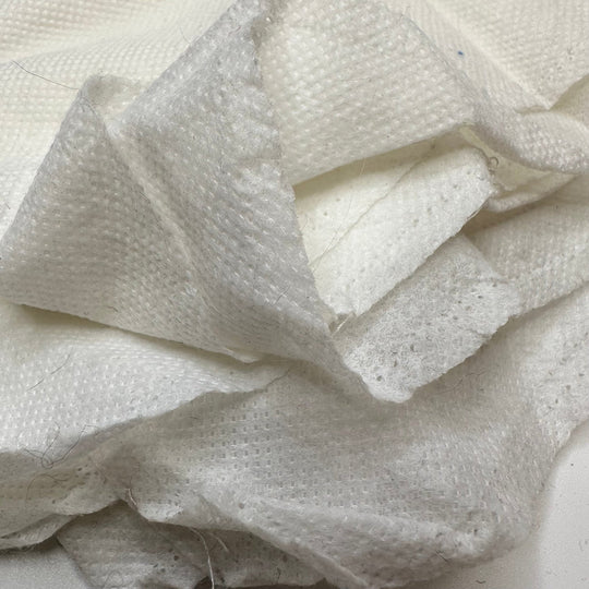 Sew In Interfacing - Interfacing Poly Woven - White - 1.2M Bundle - True Deadstock fabric Fabric by private - Sustainable Textile | FABCYCLE