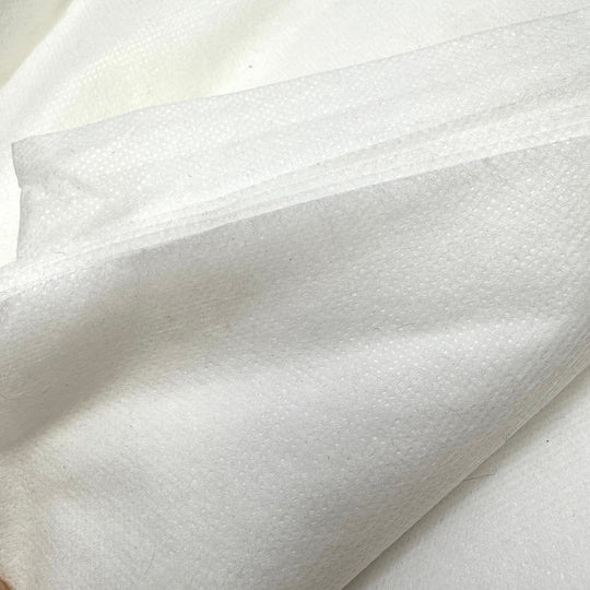 Sew In Interfacing - Interfacing Poly Woven - White - 2M Bundle - True Deadstock fabric Fabric by private - Sustainable Textile | FABCYCLE