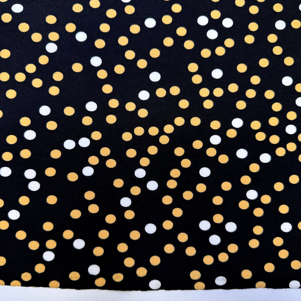 Sewing A Sequin Fabric - Poly Knit - Black Multi Polka Dots - 2.25M Bundle - True Deadstock fabric Fabric by private - Sustainable Textile | FABCYCLE