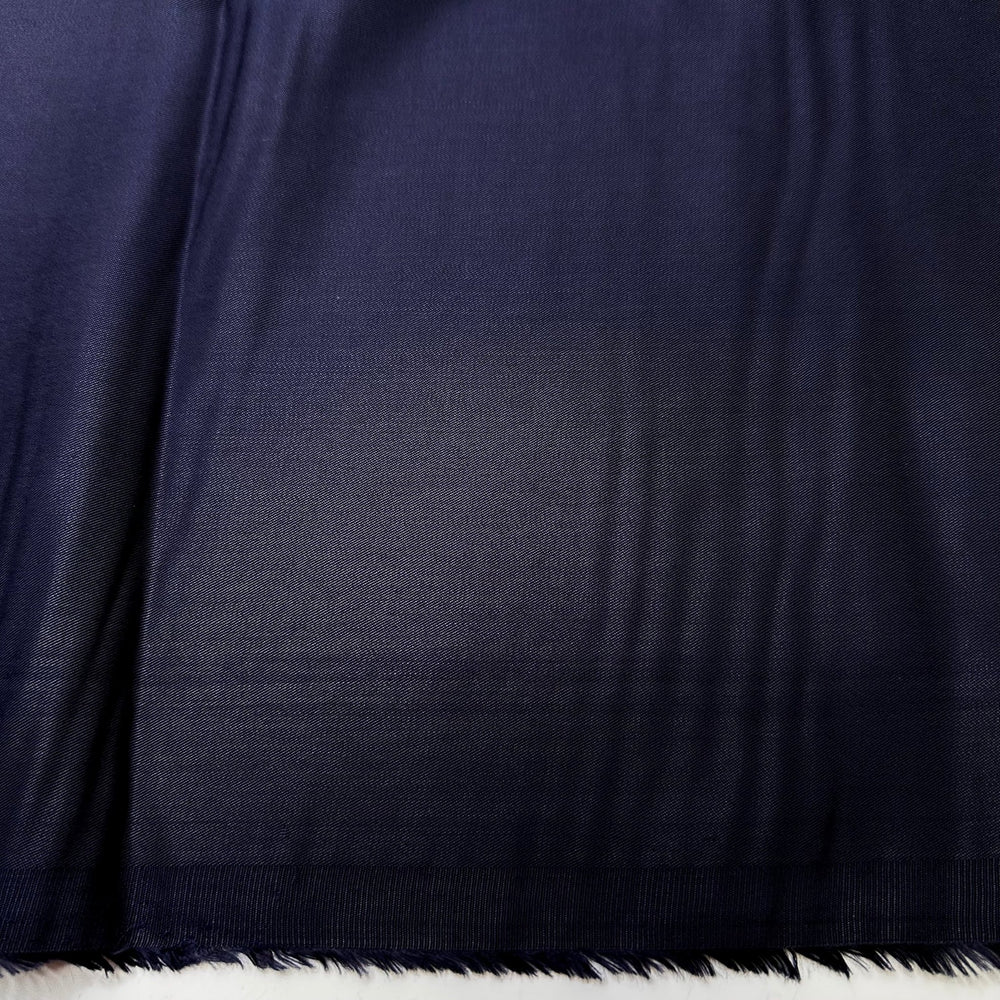 Sewing Chiffon With A Denim Needle - Twill Weave Tencel Woven - Dark Navy - 2.15M Bundle - True Deadstock fabric Fabric by private - Sustainable Textile | FABCYCLE
