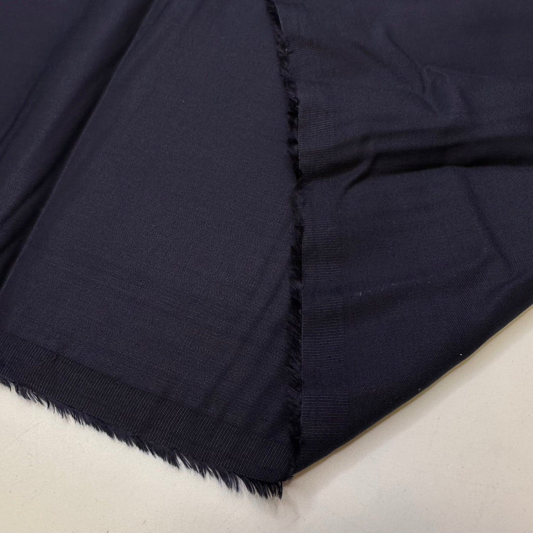 Sewing Chiffon With A Denim Needle - Twill Weave Tencel Woven - Dark Navy - 2.15M Bundle - True Deadstock fabric Fabric by private - Sustainable Textile | FABCYCLE
