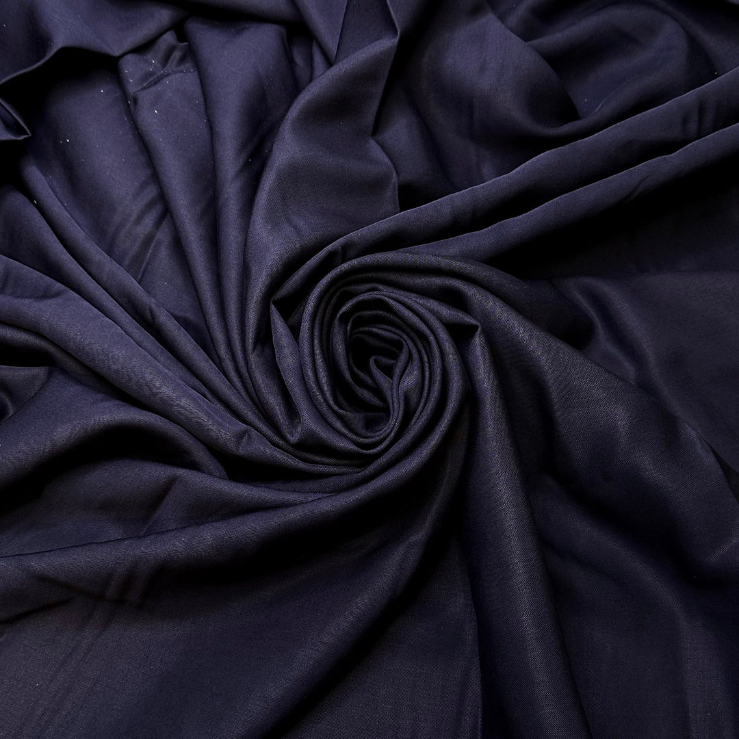 Sewing Chiffon With A Denim Needle - Twill Weave Tencel Woven - Dark Navy - 2.15M Bundle - True Deadstock fabric Fabric by private - Sustainable Textile | FABCYCLE