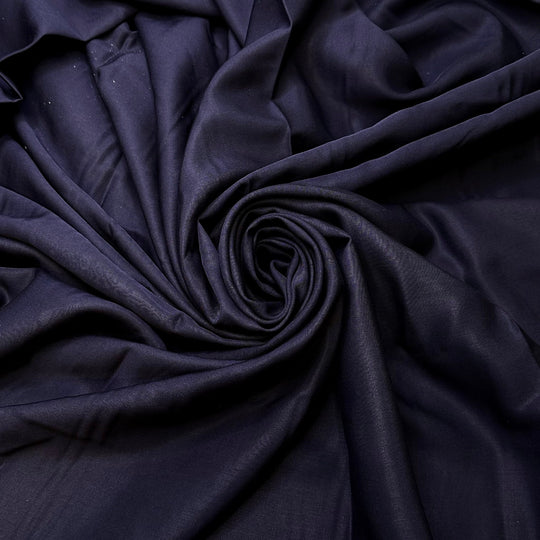 Sewing Chiffon With A Denim Needle - Twill Weave Tencel Woven - Dark Navy - 2.15M Bundle - True Deadstock fabric Fabric by private - Sustainable Textile | FABCYCLE