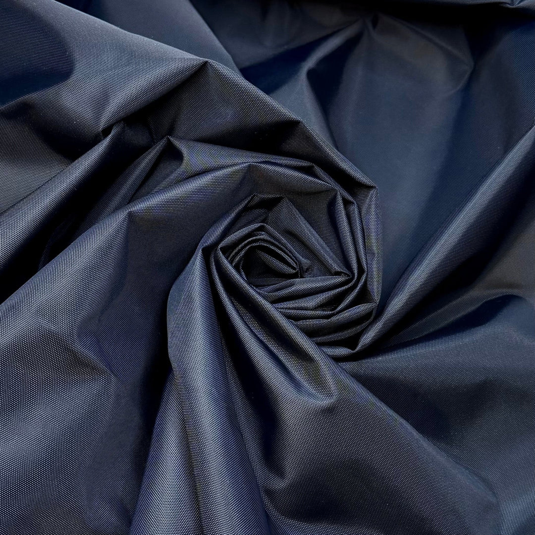 Sewing Is Math - Waterproof Nylon Blend Woven - Dark Navy - 1.6M Bundle - True Deadstock fabric Fabric by private - Sustainable Textile | FABCYCLE
