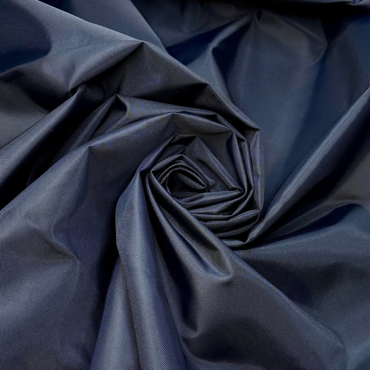 Sewing Is Math - Waterproof Nylon Blend Woven - Dark Navy - 1.6M Bundle - True Deadstock fabric Fabric by private - Sustainable Textile | FABCYCLE