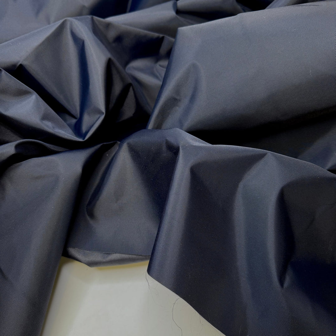 Sewing Is Math - Waterproof Nylon Blend Woven - Dark Navy - 1.6M Bundle - True Deadstock fabric Fabric by private - Sustainable Textile | FABCYCLE