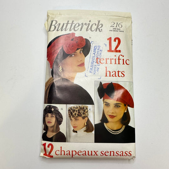Sewing Pattern - Accessories - Butterick 216 - True Deadstock supplies Fabric by private - Sustainable Textile | FABCYCLE