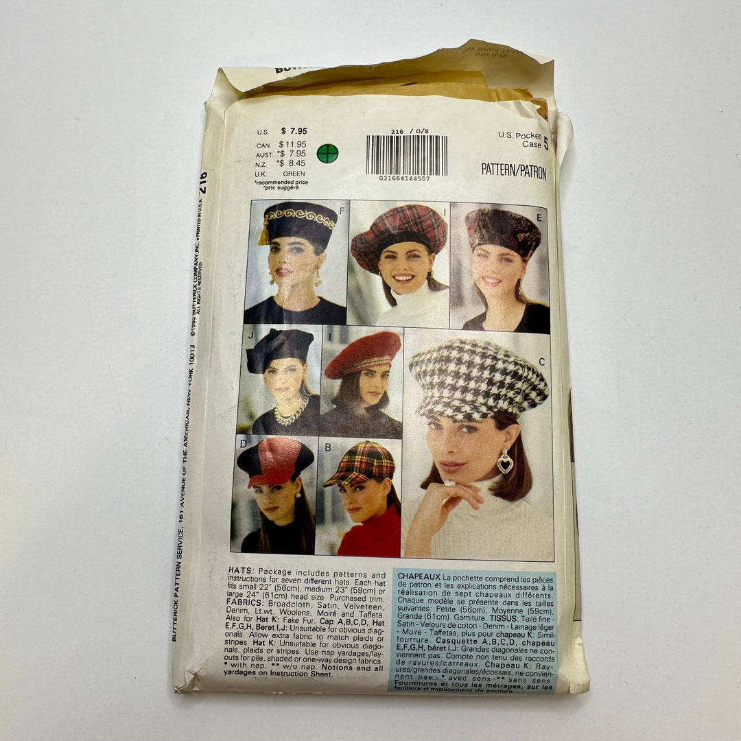 Sewing Pattern - Accessories - Butterick 216 - True Deadstock supplies Fabric by private - Sustainable Textile | FABCYCLE