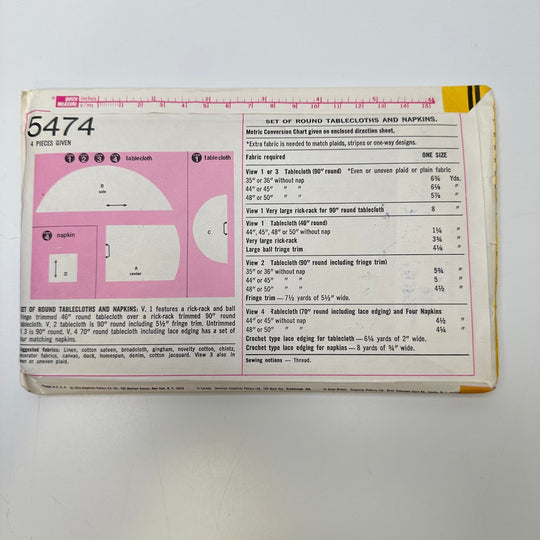 Sewing Pattern - Accessories - Simplicity 5474 - True Deadstock supplies Fabric by private - Sustainable Textile | FABCYCLE