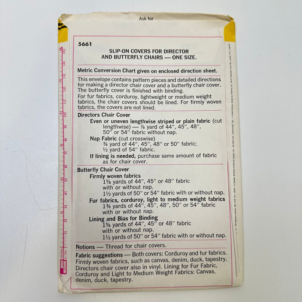Sewing Pattern - Accessories - Simplicity 5661 - True Deadstock supplies Fabric by private - Sustainable Textile | FABCYCLE