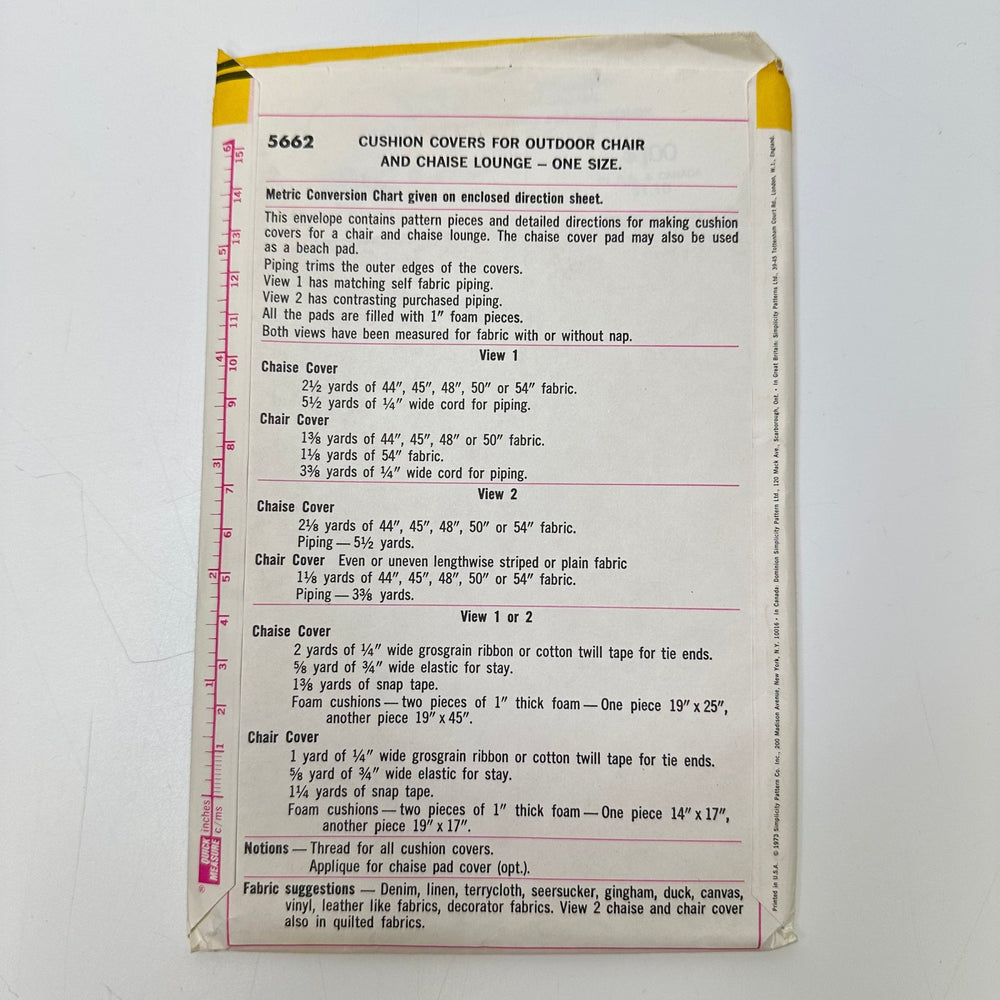 Sewing Pattern - Accessories - Simplicity 5662 - True Deadstock supplies Fabric by private - Sustainable Textile | FABCYCLE