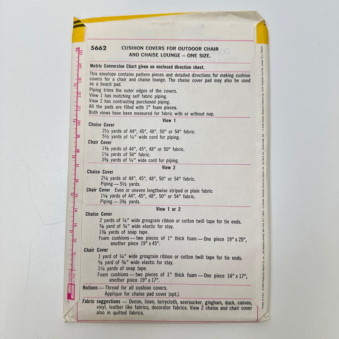 Sewing Pattern - Accessories - Simplicity 5662 - True Deadstock supplies Fabric by private - Sustainable Textile | FABCYCLE