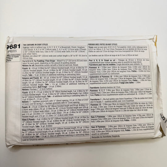 Sewing Pattern - Accessories - Simplicity 9681 - True Deadstock supplies Fabric by private - Sustainable Textile | FABCYCLE