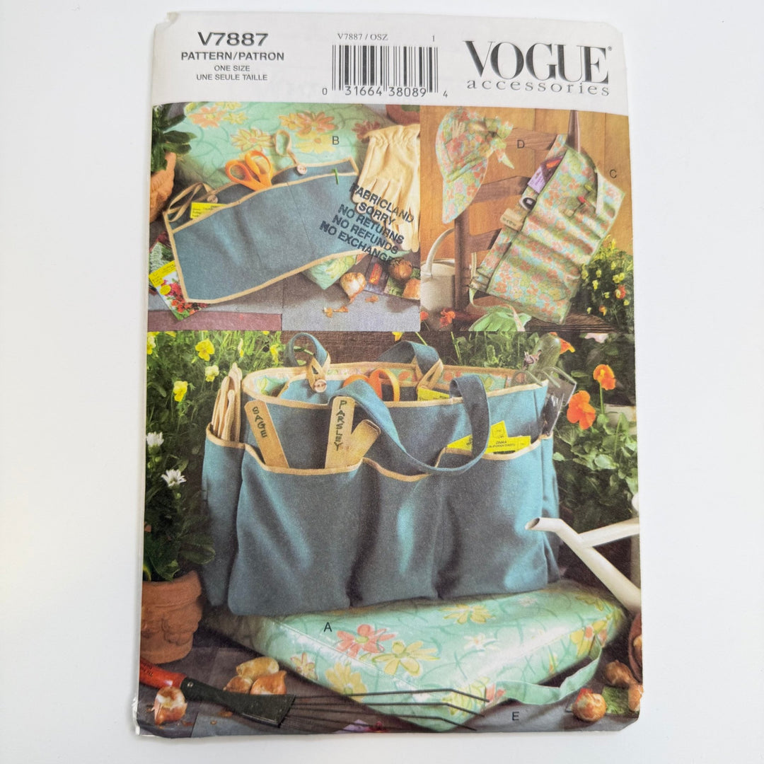 Sewing Pattern - Accessories - Vogue 7887 - True Deadstock supplies Fabric by private - Sustainable Textile | FABCYCLE