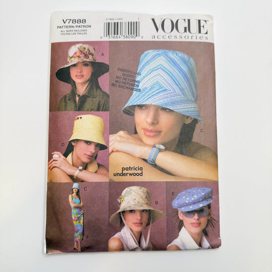 Sewing Pattern - Accessories - Vogue 7888 - True Deadstock supplies Fabric by private - Sustainable Textile | FABCYCLE