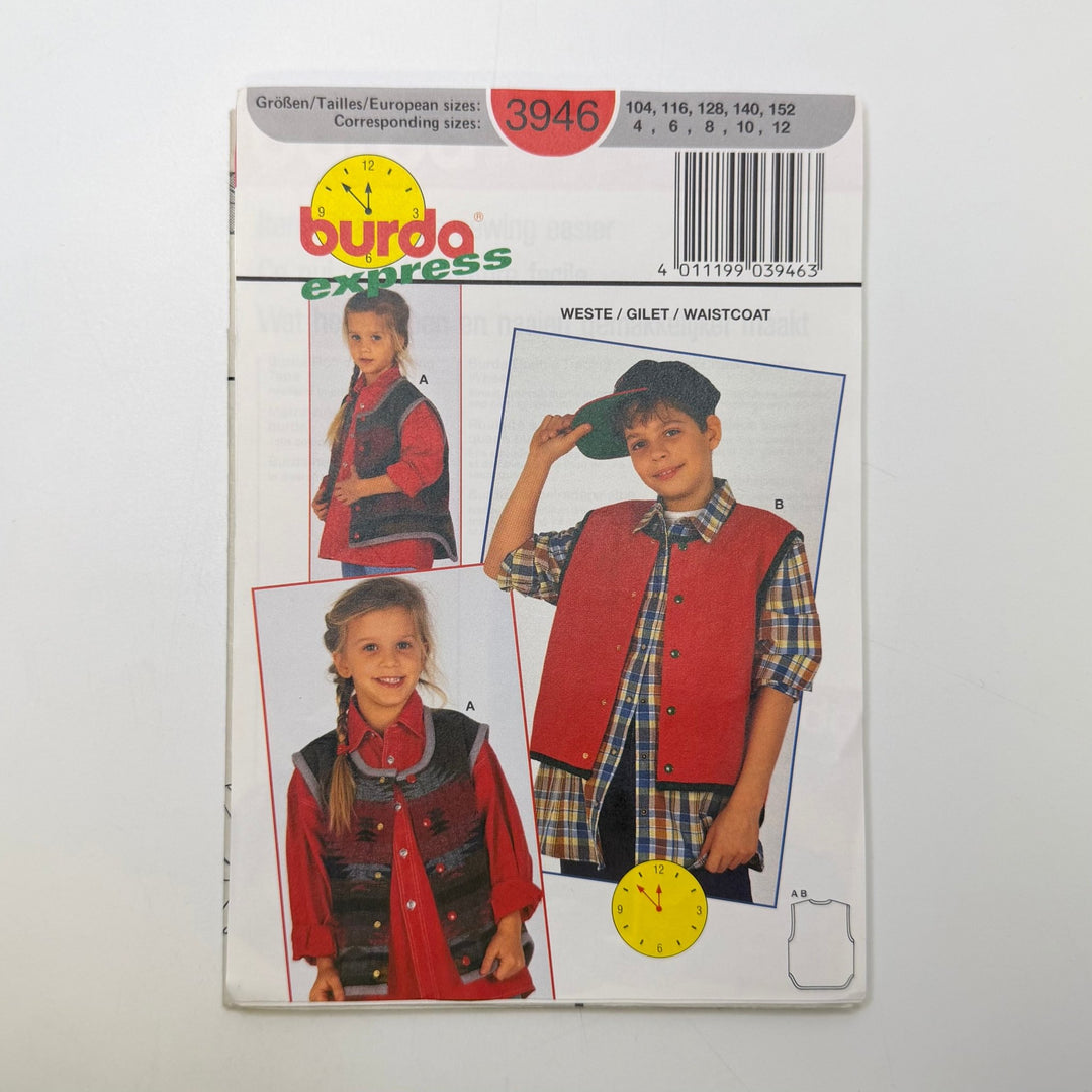 Sewing Pattern - Childrenswear - Burda 3946 - True Deadstock supplies Fabric by private - Sustainable Textile | FABCYCLE
