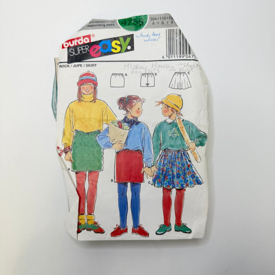 Sewing Pattern - Childrenswear - Burda 4758 - True Deadstock supplies Fabric by private - Sustainable Textile | FABCYCLE