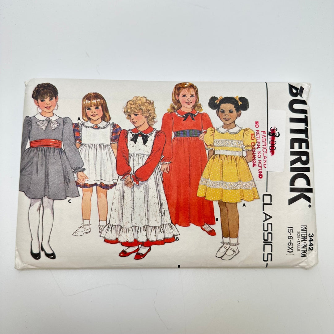 Sewing Pattern - Childrenswear - Butterick 3442 - True Deadstock supplies Fabric by private - Sustainable Textile | FABCYCLE